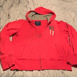 American Eagle fleece zip up hoodie